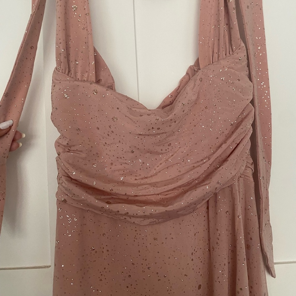 Lucy in the Sky pink maxi dress
